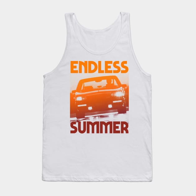 Endless Summer \\\\ Retro 80s Outrun Inspired Design Tank Top by DankFutura